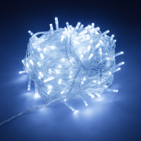 Гірлянда RD-7139 внутрішня, 100 LED, 9 метрів, провід білий, колір ламп — білий