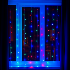 Гірлянда RD-083 «Водоспад» внутрішня, 240 LED, 2×2 м, колір ламп — теплий