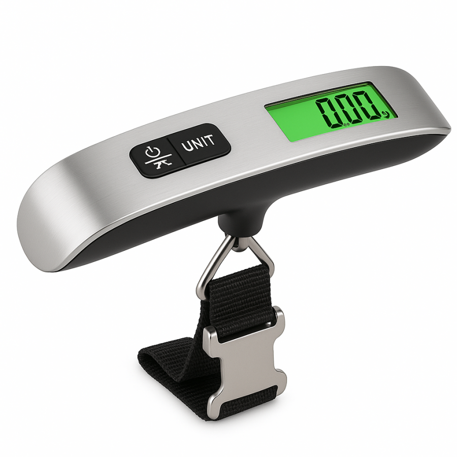 Весы для багажа цифровые 50 кг — портативные подвесные электронные весы с подсветкой