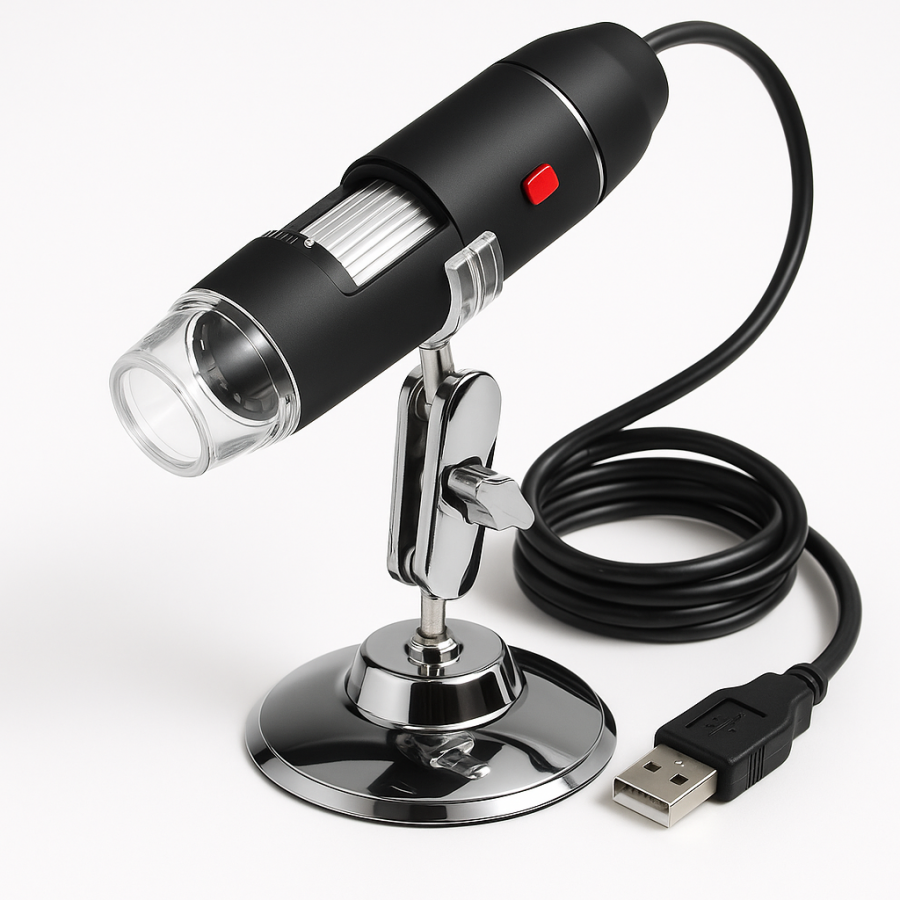 Цифровой USB-микроскоп 1600× для пайки, ремонта электроники и мобильных телефонов