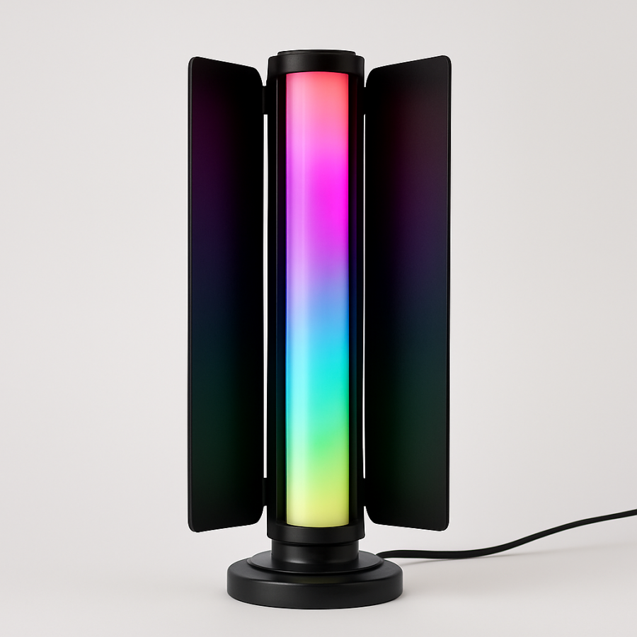 Настольный светильник LED LightStick с дверцами, RGB-подсветка, декоративный ламповый свет