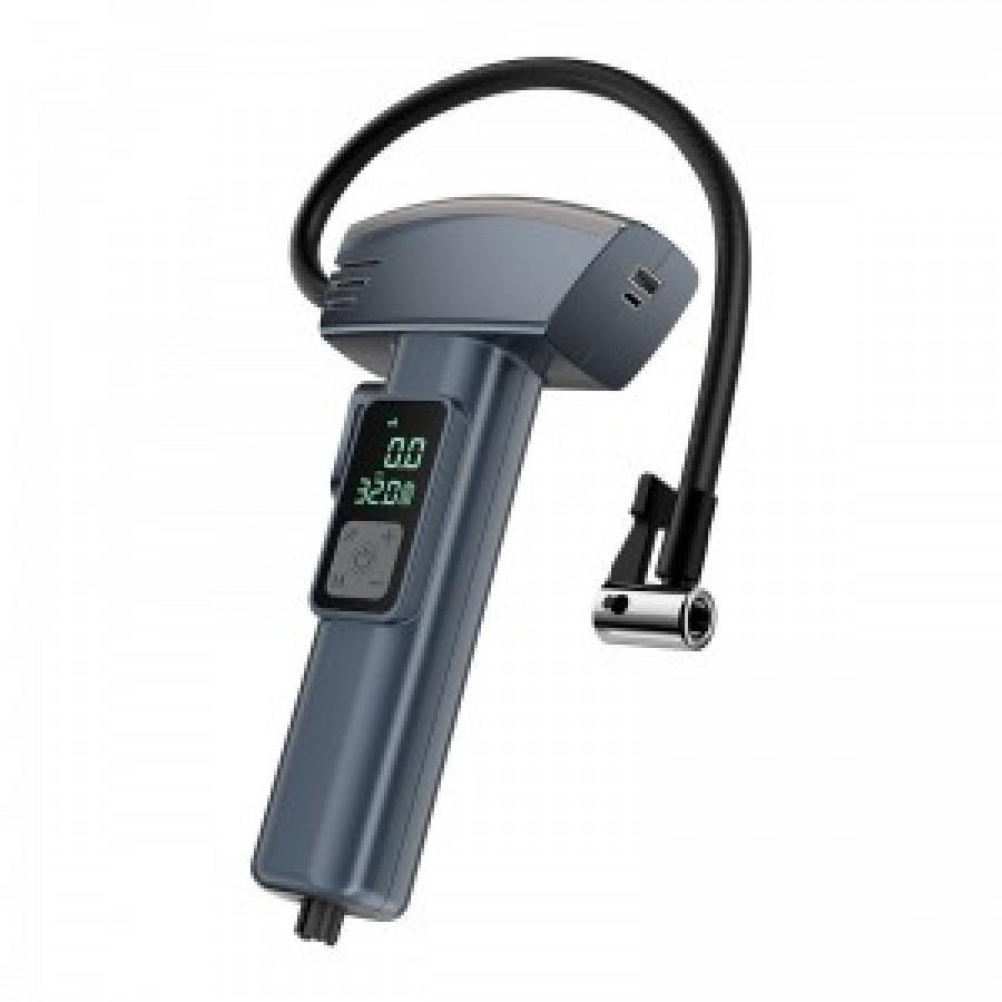 Портативный компрессор SW-201 (7.4V, 20 L/min, 150 PSI / 8 BAR, 2×2000 mAh) — автомобильный насос с цифровым дисплеем