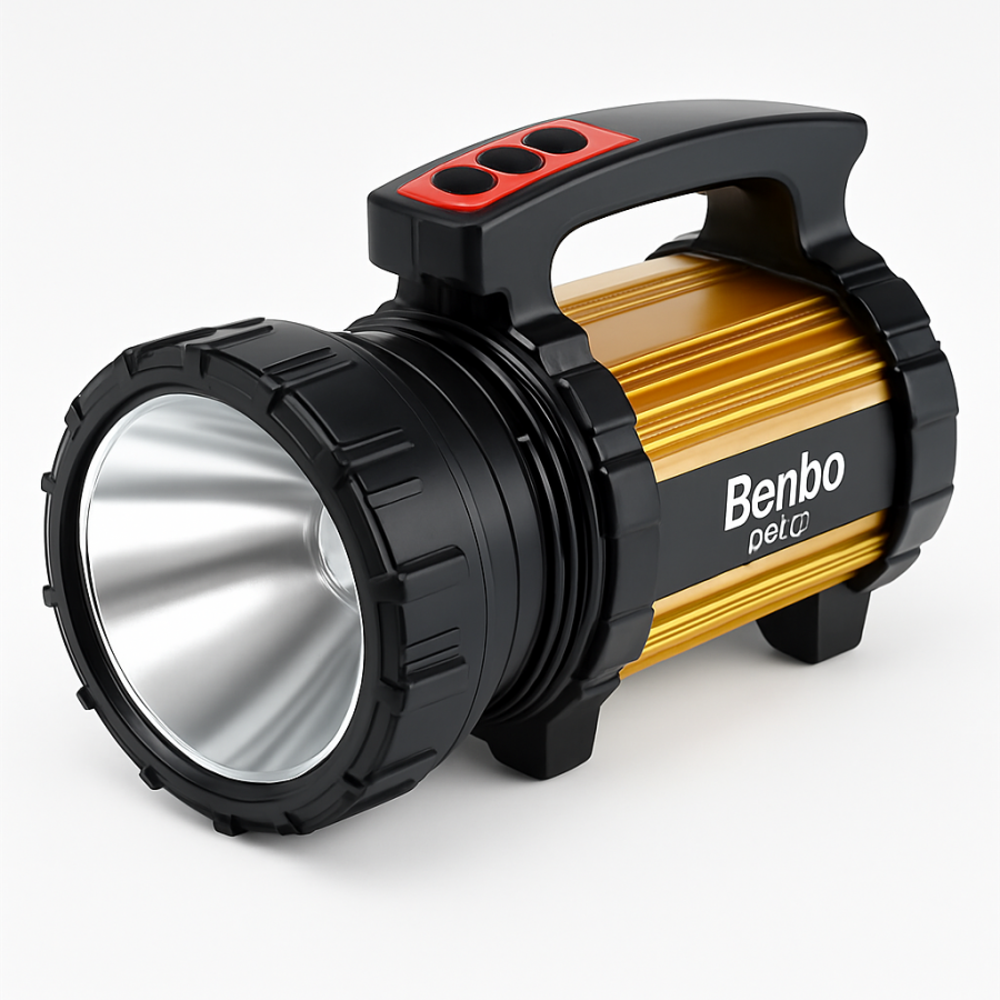 Акумуляторний ліхтарик Benbo BB-016 із сонячною панеллю та повербанком 5000 mAh