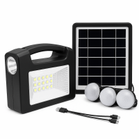 Солнечная станция CCLamp CL-25, 10000 мАч, 3 LED лампы, Bluetooth + MP3, солнечная панель 8W