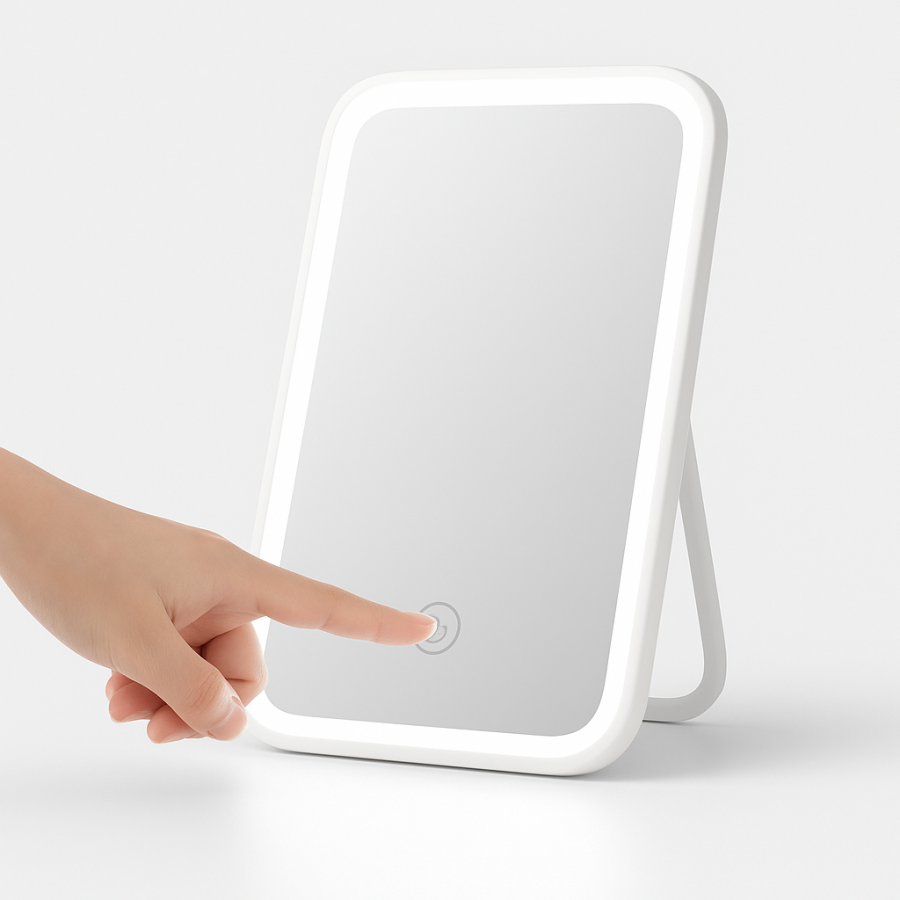 Светодиодное косметическое зеркало Youpin Jordan & Judy — сенсорное, регулируемая яркость, настольное
