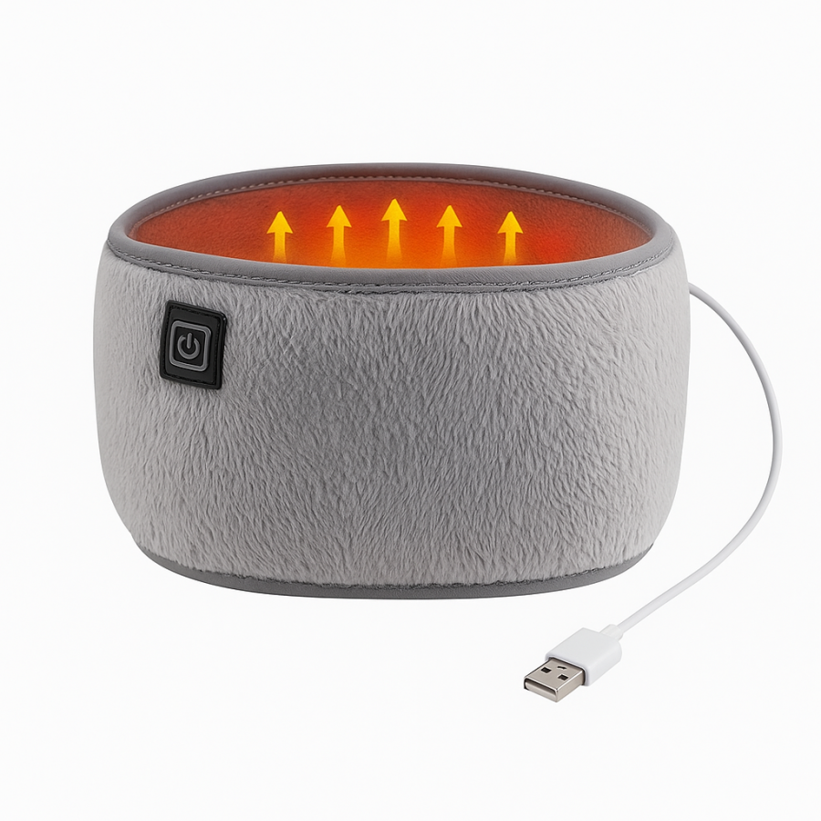 Электрический поясной ремень-грелка с подогревом USB, 3 режима температуры, мягкий флис