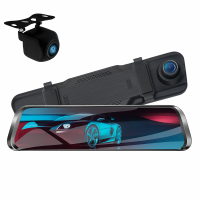 Видеорегистратор-зеркало H90 H02 с камерой заднего вида 1080P, ночная съемка, парктроник, 4.3" дисплей