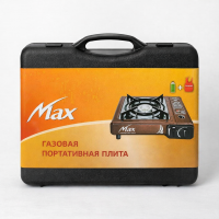 Портативна газова плита MAX із адаптером, 2000–2300 Вт, цанговий балон 220 г
