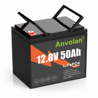 Аккумулятор Anvolan LiFePO4 12.8V 50Ah с BMS — литиевый для ИБП, кемпинга и солнечных систем