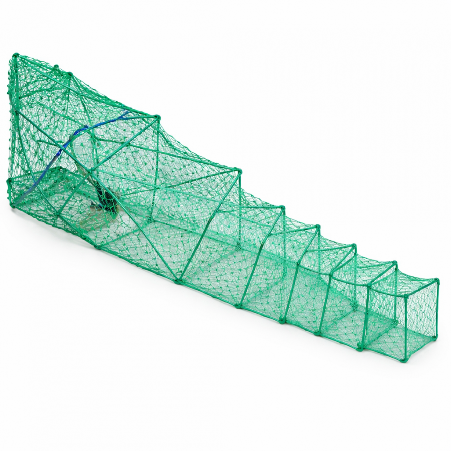 Раколовка кордова 10 м, каркас 25×38 см, 26 входів, комірка 15 мм