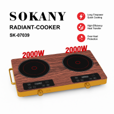Настольная эл.плита на 2 комф SK-07039