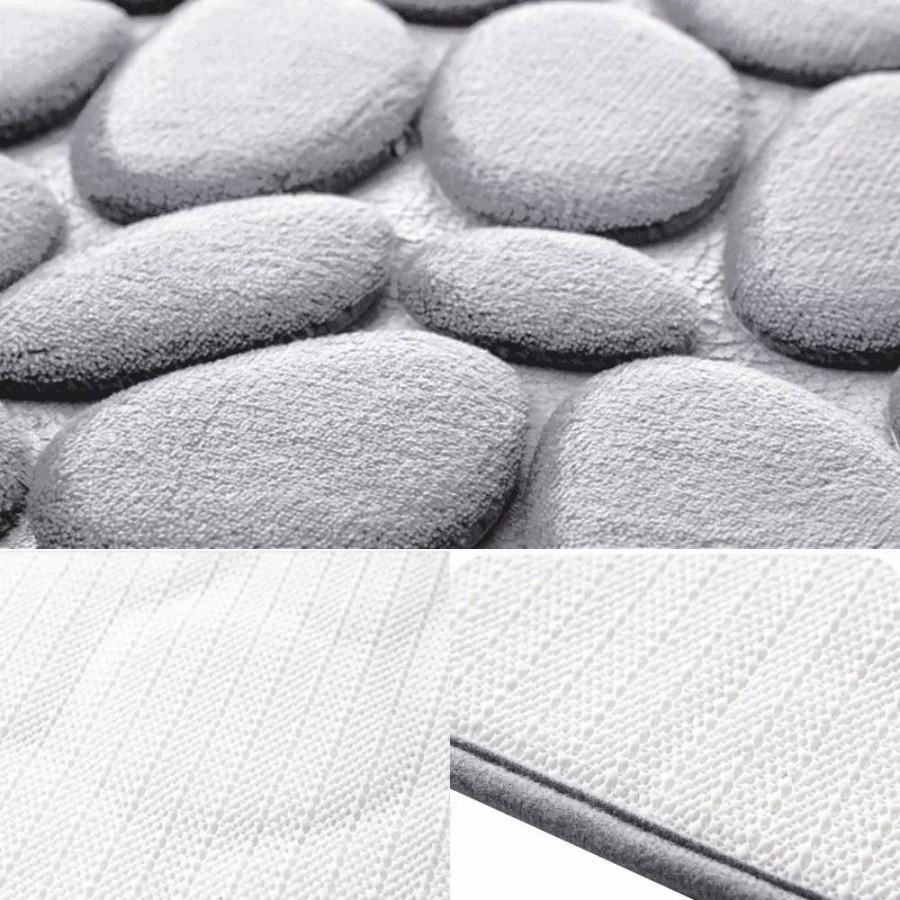 Антиковзний килимок у ванну з 3д ефектом каміння 40 х 60 см