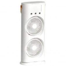 Настільний зволожувач повітря з двома вентиляторами та підсвіткою Led Double-Ended Spray Fan 280 мл Білий