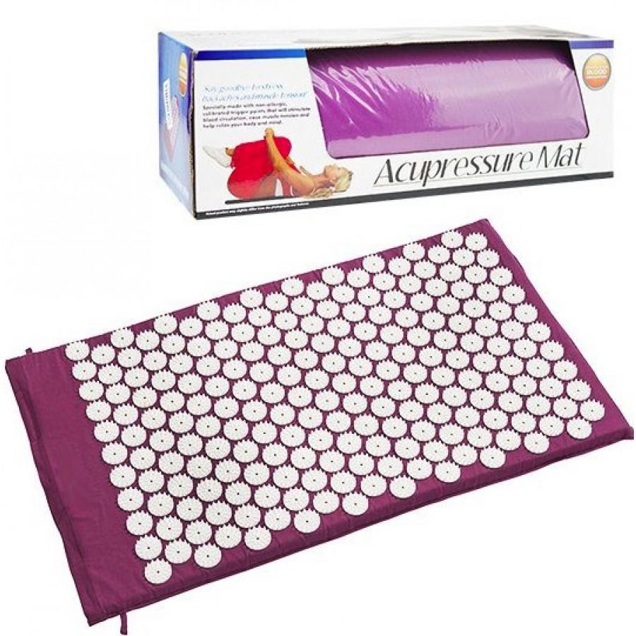 Коврик для акупунктурного массажа Acupressure Mat Фиолетовый