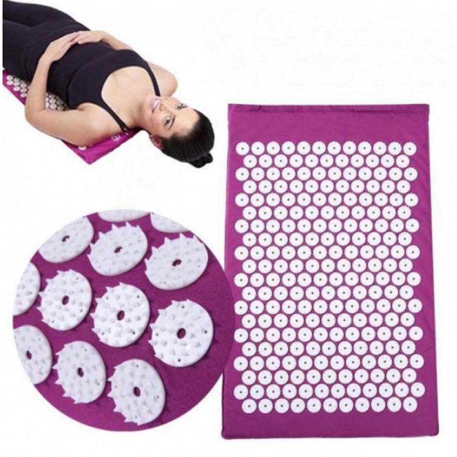 Коврик для акупунктурного массажа Acupressure Mat Фиолетовый