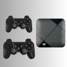 Ігрова консоль-приставка для телевізора M8 mini 4K Android ТВ з вбудованим емулятором ретро ігор і джойстиками