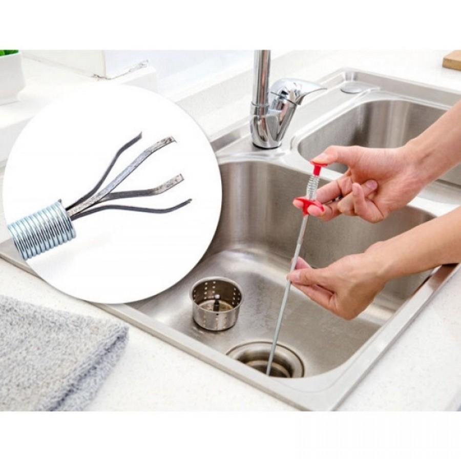 Трос кіготь щуп для чищення труб раковини ванн каналізації зі щипцями