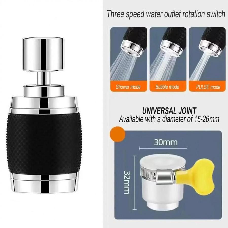 Насадка-аератор для кухонного змішувача обертання на 360 Faucet universal pipe