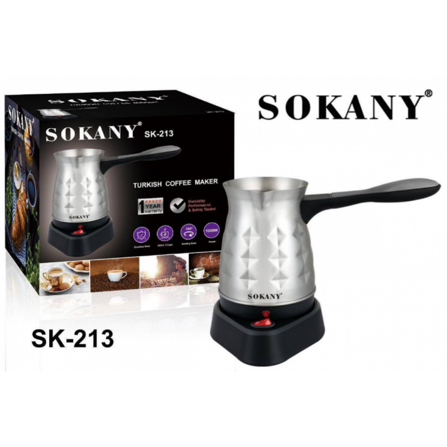 Кофеварка эл.турка для приг.кофе Sokany SK-213 (24)