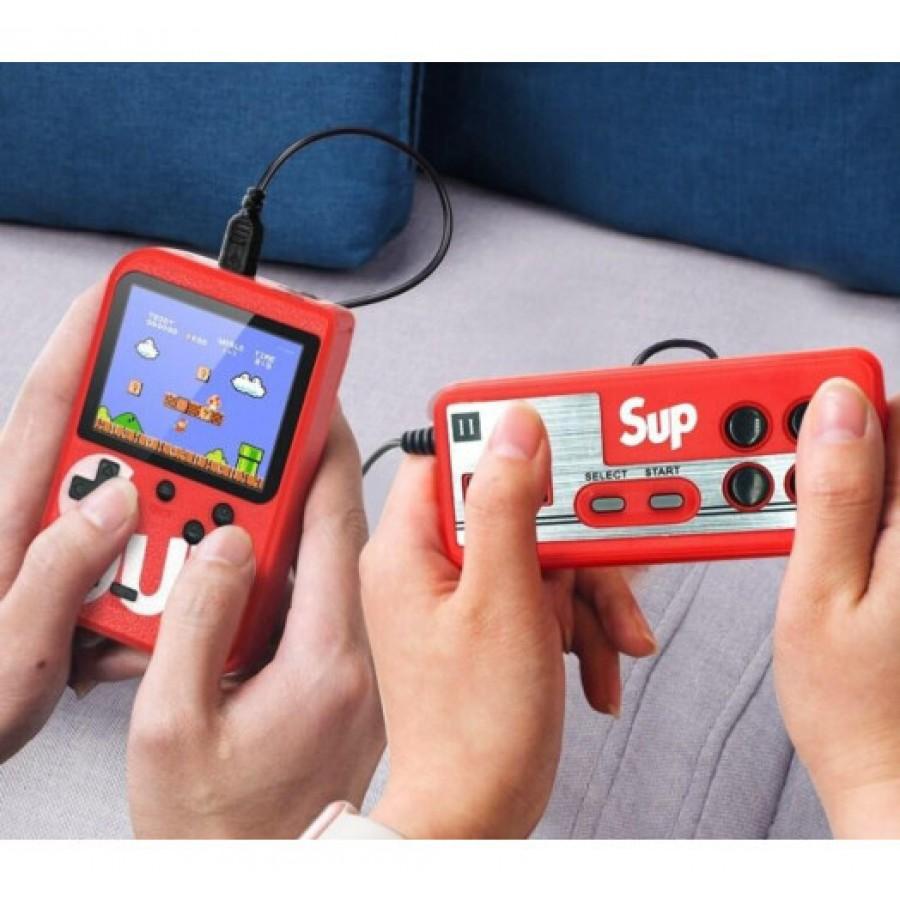Портативная игровая приставка Sup 400 игр Game Box с джойстиком Красная