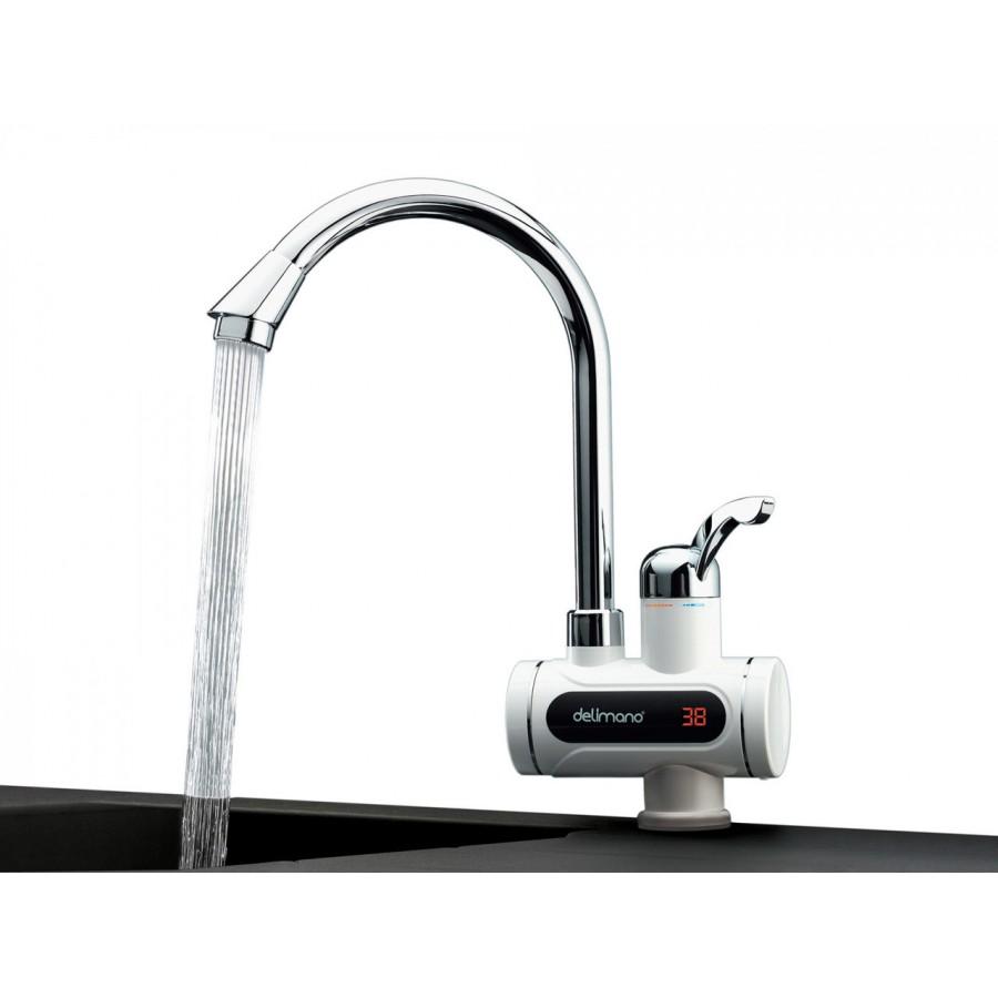 Водонагреватель проточный кран с подогревом с дисплеем нижнее подключение