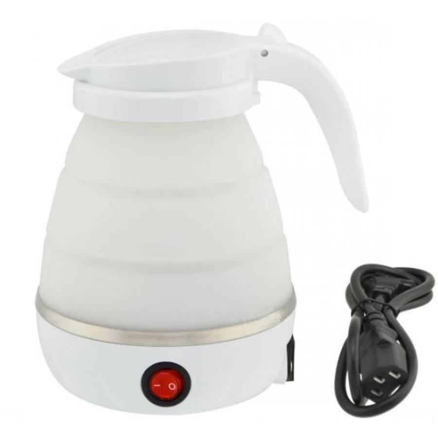 Складной силиконовый электрочайник Silicon Kettle 0,6 ml Белый