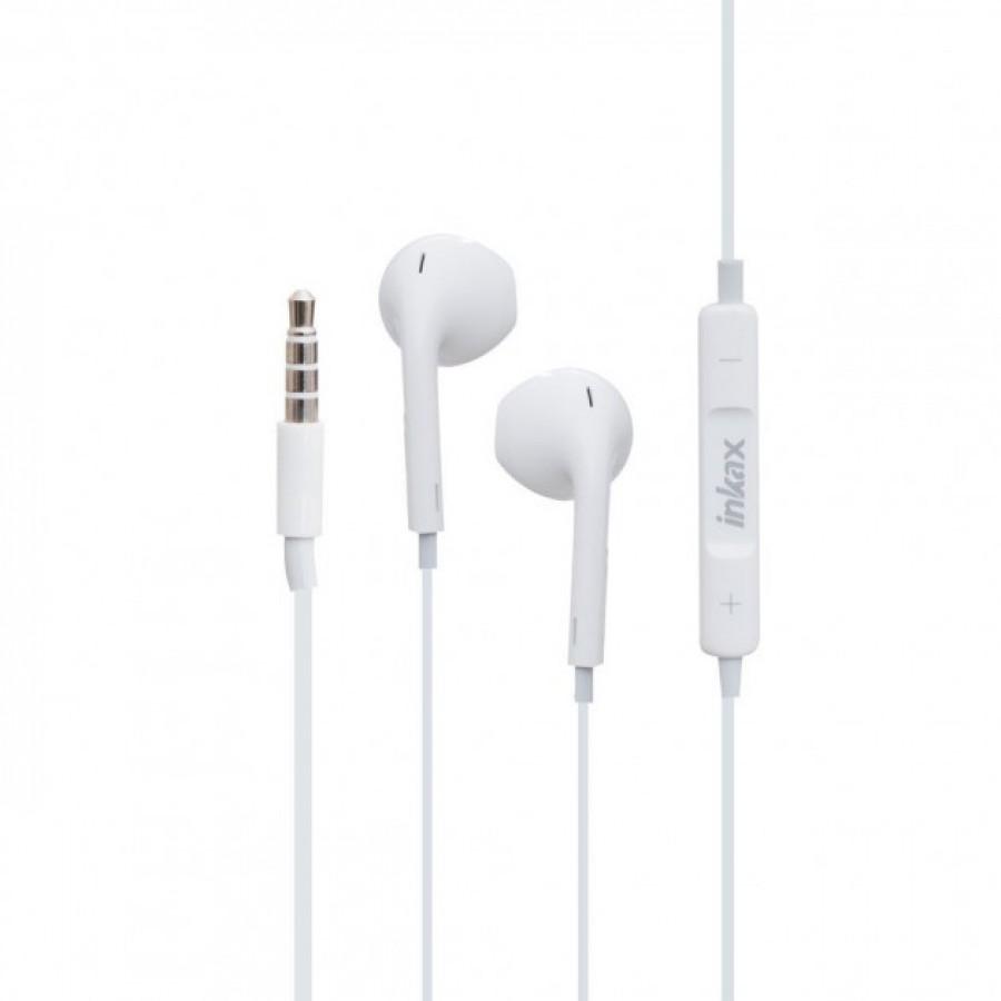 Наушники с микрофоном Inkax OE-09 белые
