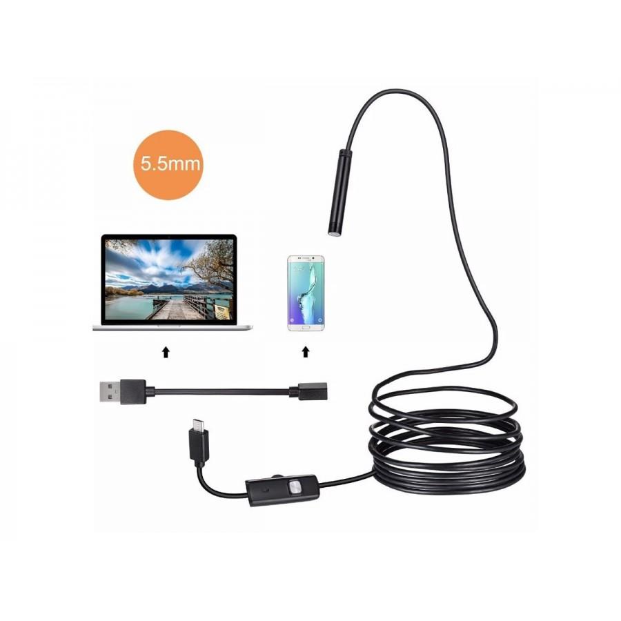 Камера видеонаблюдения Endoscope под Аndroid 2м Ukc