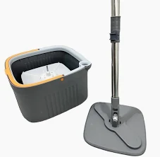 Швабра с квадратным ведром SHVBR-31 (система отжима, прямоугольная насадка)